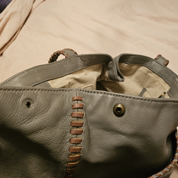 Leather tote bag - Picture 6 of 6